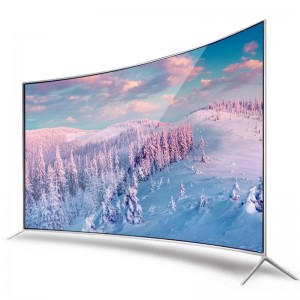 75 Inch Large Screen Ultra Thin Frame Curve 8K Smart LED TV 4K