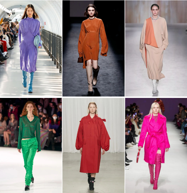LONDON FASHION WEEK COLOR TRENDS FOR FALL/WINTER 2022/2023
