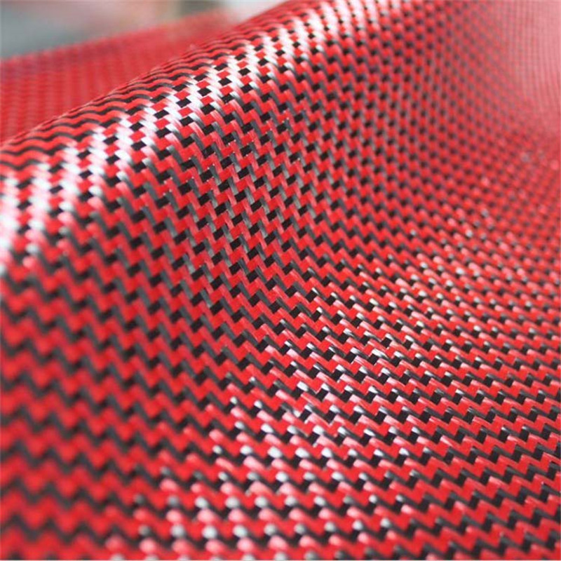 Carbon Aramid Hybrid Kevlar Fabric Twill ndi Plain