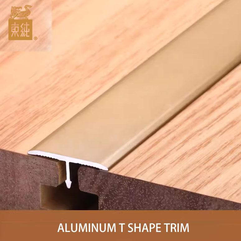 mashhur dizayn alyuminiy kafel kafel trim T shakli 7-20mm