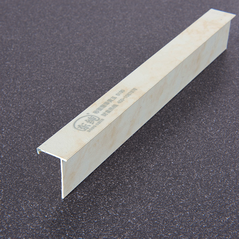 Aluminum Tile Trim L Shape 019D Thermal Transfer Printing