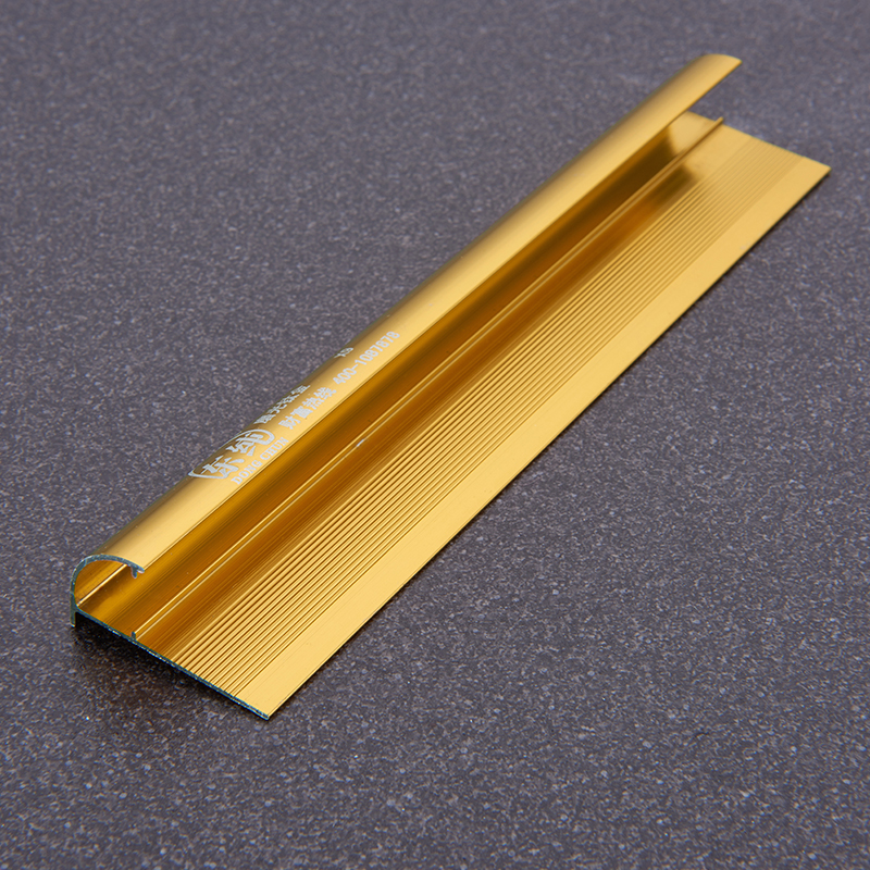 Алюминий плиткасы трим ачык түрү X9 аноддолгон жылтыратылган титан алтын