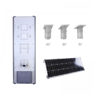 Automático Stand Alone exclusivo IP65 inteligente LED 30w 40w tudo em um poste solar