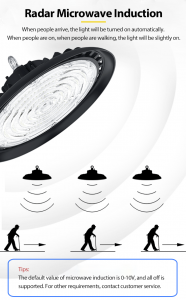 LED High Bay אור גופי UFO תעשייתי וכרייה מנורת
