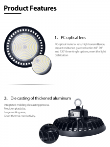 អំពូល LED High Bay Light Housing Fixtures UFO Industrial and Mining Lamp