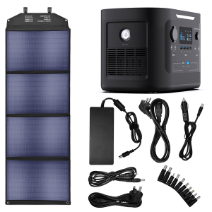 1000 W mobil teljesítményű hordozható napelemes erőmű LiFepo4 akkumulátorral kültéri lakóautókhoz
