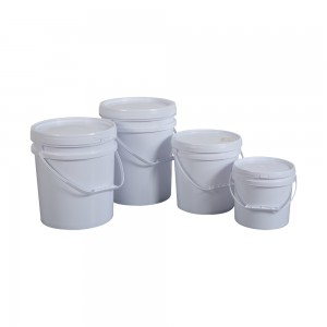 ນ້ຳໜັກເບົາຄຸນນະພາບສູງ 6L/10L/18L/20L Plastic Food Grade pail with lid for sale