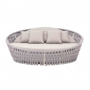 Art rope round daybed