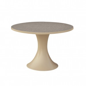 Tavolinë e rrumbullakët Camila-Dia110 (xham qeramike)