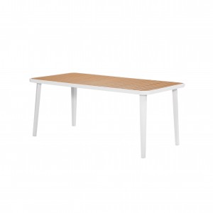 Cassina alu. rectangle table(Poly-wood)