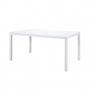 Godetevi l'alluminio.tavolo rettangolare-150 (vetro medicale)