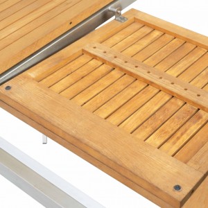 Haig manual extension table (Teak top)