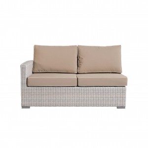 Idealna sofa 2-osobowa z rattanowym ramieniem L/R