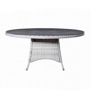 Sky rattan round table (Ceramic glass)