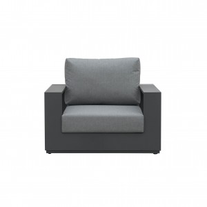 Raja aluminiozko sofa bakarra