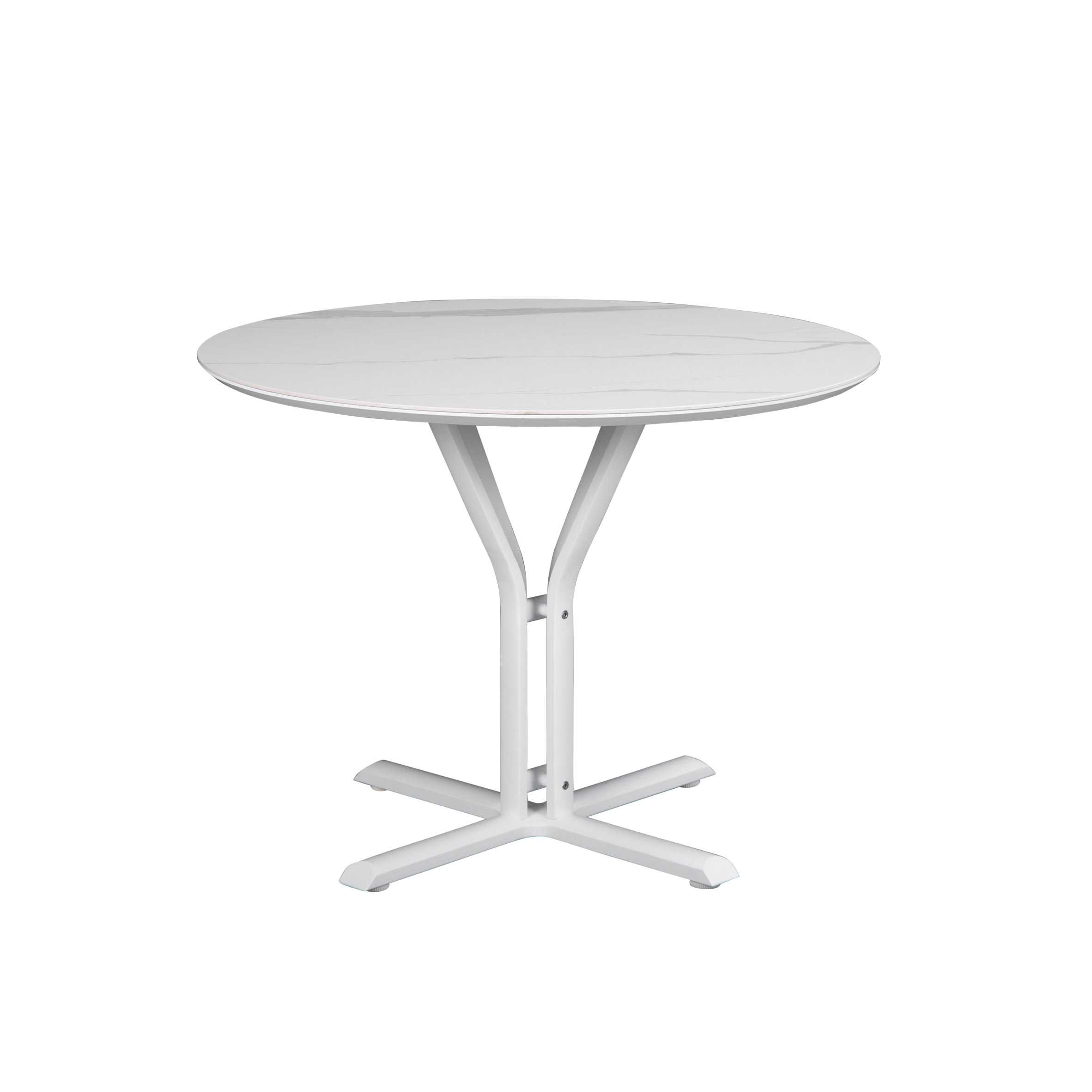 Tiffany aluminium.ronde tafel (Gesinterde steen) Uitgelichte afbeelding