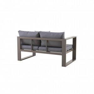 Zimowe aluminium.Sofa 2-osobowa z ramieniem L/P
