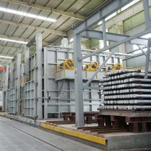 perlakuan pemanasan billet aluminium Tungku Homogenisasi