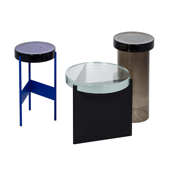 Colored casting glass side table Featured Image