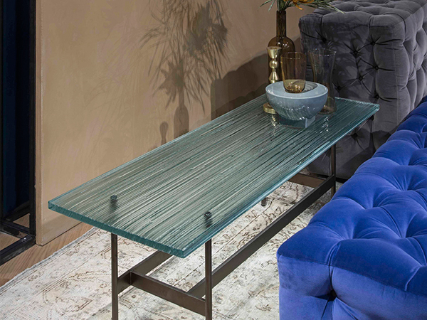 Natural Color Glass Long Table
