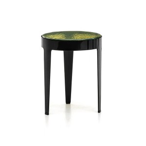 Colored Crystal Glass Side Table