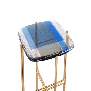 12″ Small Glass Side Table