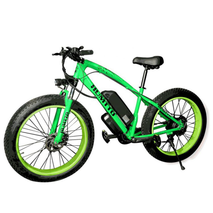 Нов спортен мъж 500W 750W мотор MTB захранван с батерии дебела голяма гума сняг плажна гума електрически планински велосипед велосипед e велосипед колоездене bicicletas Представено изображение