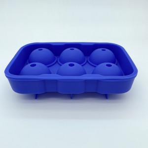Muffa di bola di ghiaccio trasparente in silicone di qualità alimentaria