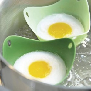 Yapışmaz silikon haşlanmış yumurta kalıbı