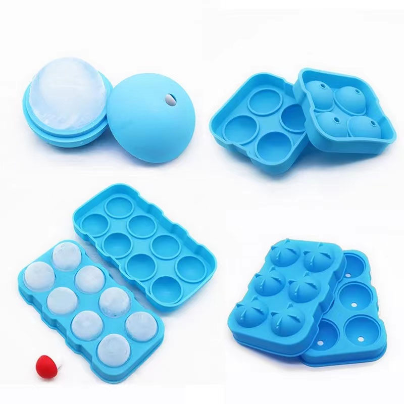 Stampo per palline di ghiaccio trasparente in silicone alimentare