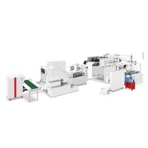 Modell FD-330/450T Vollautomatische Papiertütenmaschine mit quadratischem Boden und Inline-Griffen
