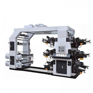 Model QTL 4 Colors Medium Speed Stack Type Flexo Printing Machine