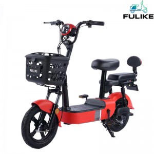 Bicicleta eléctrica de 2 rodas con ácido de chumbo máis barata de China, bicicleta eléctrica de 350 W para uso familiar