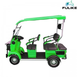 C10 FULIKE Groothandel 650W 800W 60V Elektrische EV Ouderen Mobiliteit Scooter 4 Wiel Mutlifuction Lange Afstand golfkar met Dak