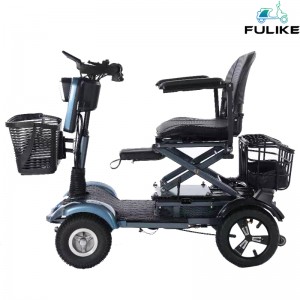 FULIKE Luksuzni 4-kolesni pametni električni skuter stol za invalide za starejše ljudi