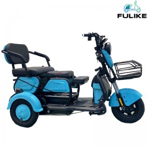 FULIKE 500W 650W Bicicleta elétrica de três rodas Cargo Trike Scooter E Triciclo Trike para adulto