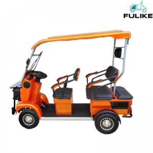 C10 FULIKE Grosir 650W 800W 60V Electric EV Mobilitas Lansia Skuter 4 Roda Mutlifuction Jarak Jauh Golf Cart dengan Atap