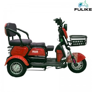 FULIKE Venda por xunto de fábrica de triciclo eléctrico de 3 rodas para adultos de 600 W fabricado en China