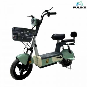 FULIKE Nouvo Design 350W 48V Pliable 2 Rou Adult Scooter Elektrik Escooter Bisiklèt Ebike Pou Vann