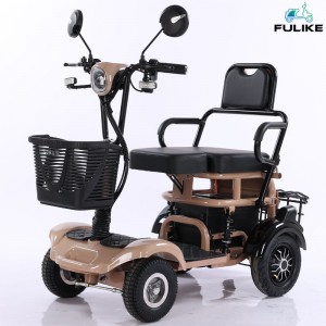 Scooter eléctrico plegable para persoas maiores de 4 rodas para discapacitados, scooters eléctricos de mobilidade plegables