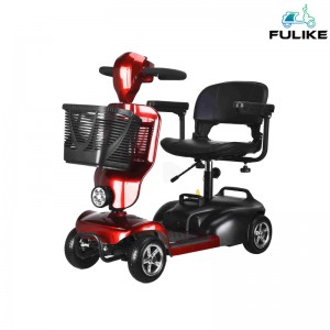 EEC Elderly 4 Wheel Electric Mobility Scooter Scooter Aluminum Portable Folding Mobility Lightweight