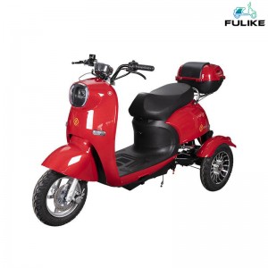 FULIKE Triciclo elettrico per uso familiare per adulti di alto livello per passeggeri Triciclo elettrico per il tempo libero