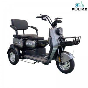 FULIKE Adult Electric Cargo E Tricycle Manufacturer Miaraka amin'ny Basket 3 Wheel Trike Bicycle Amidy