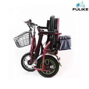 FULIKE Cargo Becak Listrik Produsen Lipat 3 Wheel Electric Cargo Bike Kanthi Kabin