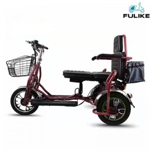 FULIKE Cargo Electric Tricycles Արտադրող Folding 3 Wheel Electric Cargo Bike With Cabin