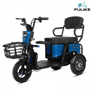 FUIKE Adult Electric EV Battery Powered Operated E Trike Tricycle With Basket Roof