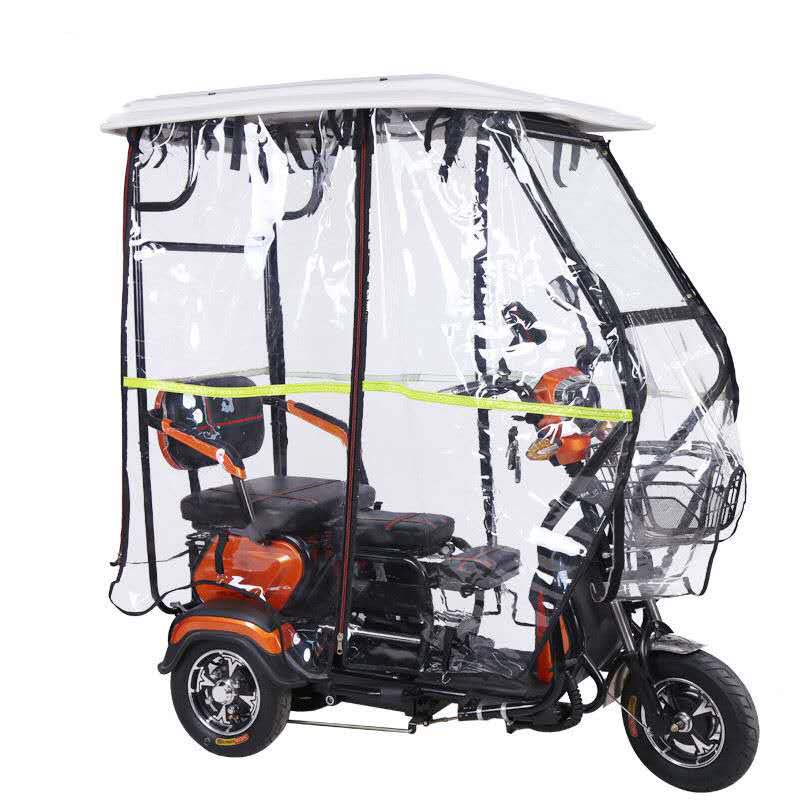 2023 New Folding 3 Wheel Electric Cargo Bike Bike Produsen Kanthi gendheng kabin