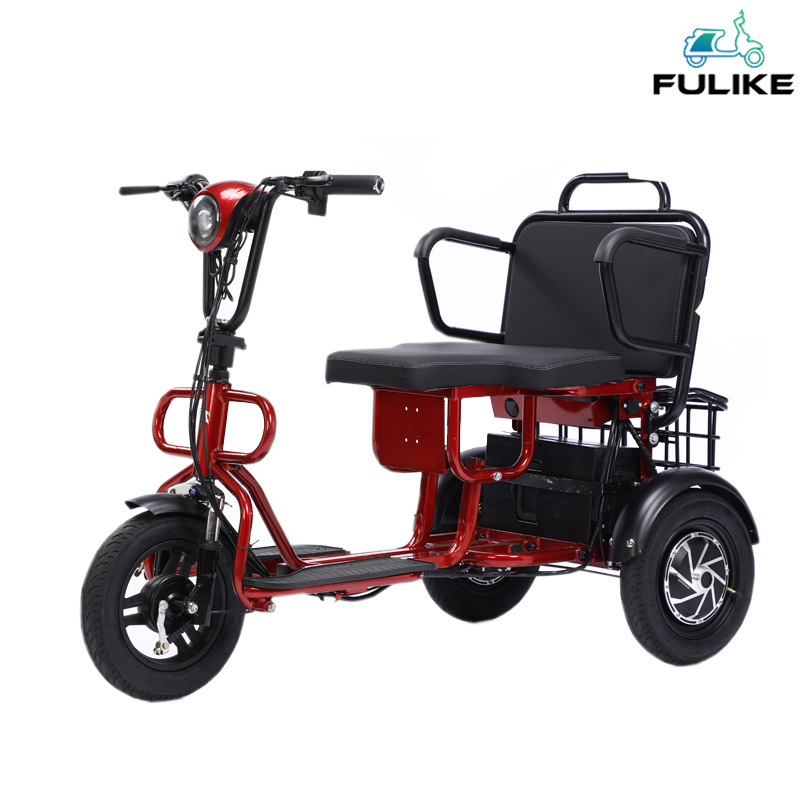 FULIKE Produttore di tricicli elettrici da carico all'ingrosso Bicicletta da carico elettrica pieghevole a 3 ruote con cabina
