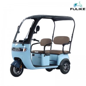 Triciclo eléctrico FULIKE Fabricante de triciclos Triciclo eléctrico de 3 rodas con teito Novo Triciclo Eléctrico Adulto