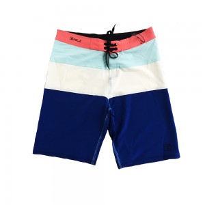 Calções de banho masculinos calções de praia em cor sólida e com bolsos traseiros
